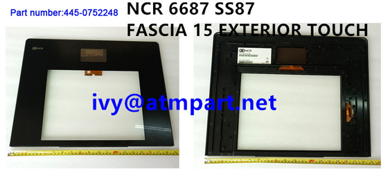 445-0752248 piezas SS87 del cajero automático de NCR 15 pulgadas de la faja 15 del tacto de reciclador exterior 4450752248 del montaje BRM