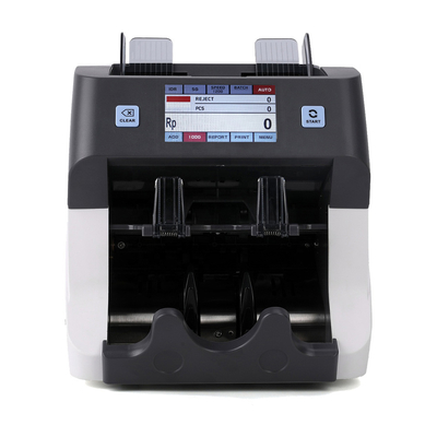 4.3 pulgadas 2 + 1 de bolsillo máquina de clasificación de billetes mixtos de banco contador de efectivo contador de facturas CL-208C