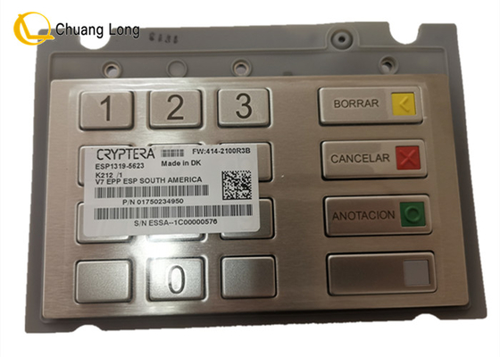 Piezas de la máquina de cajero automático Diebold Nixdorf DN V7 EPP teclado teclado 01750234950 750234950
