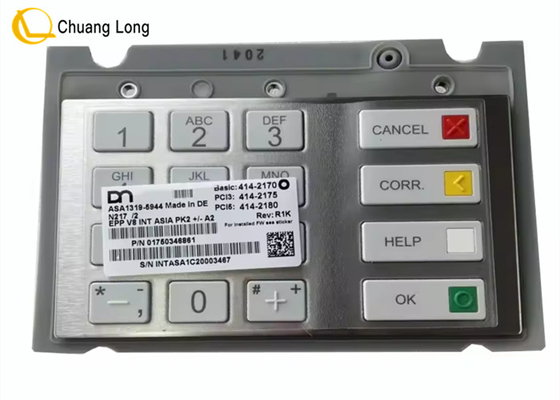 Las piezas de los cajeros Diebold Nixdorf EPPV8 teclado 1750303455 01750303455