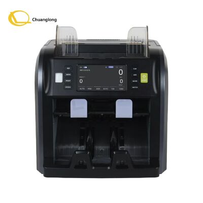 Buen precio Máquina contadora de dinero de múltiples divisas 1+1 con batería de litio, impresora incorporada, asa y garantía de por vida. Soporta divisas globales y 48 idiomas. en línea