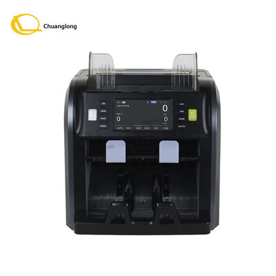 SJ-668 Contador de valor de billetes mixtos CIS de dos bolsillos con asa, impresora térmica incorporada, batería incorporada, máquina contadora de divisas