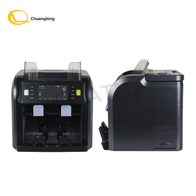 SJ-668 Contador de valor de billetes mixtos CIS de dos bolsillos con asa, impresora térmica incorporada, batería incorporada, máquina contadora de divisas