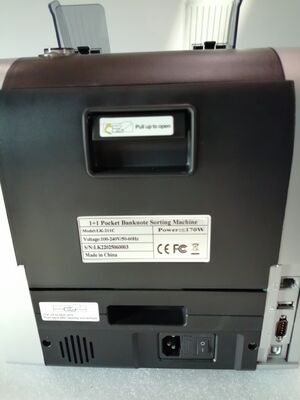 Máquina clasificadora de billetes de bolsillo 1+1 Contador de dinero Detector Negro con pantalla LED LK22025060003