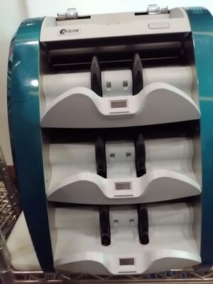 Máquina de clasificación de billetes Kisan Detector de dinero Contador azul con pantalla LED Smart K3 S16E01-3659