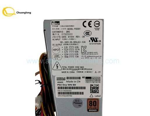 1750255322 01750255322 Bancomat piezas de máquina Wincor Nixdorf PC fuente de alimentación 225W