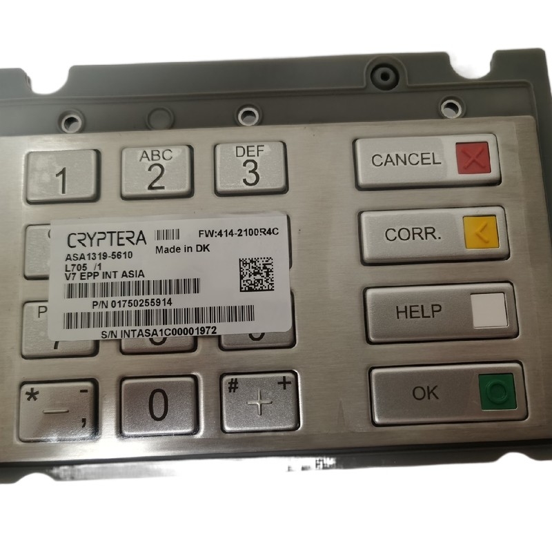 01750255914 Diebold Nixdorf 1750255914 EPP V7 ESP INT Pinpad América del Sur Teclado