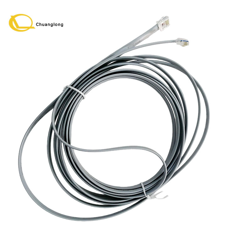 NCR ATM piezas de la máquina Cable de 12 pies 4M RJ11 a RJ11 Cable del obturador 0090023178