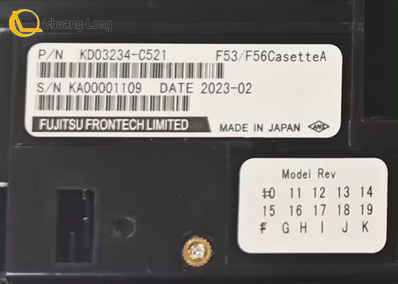 Buen precio Las partes de la máquina de cajeros automáticos Fujitsu F53 F56 Dispenser Cash Cassette KD03234-C521 en línea