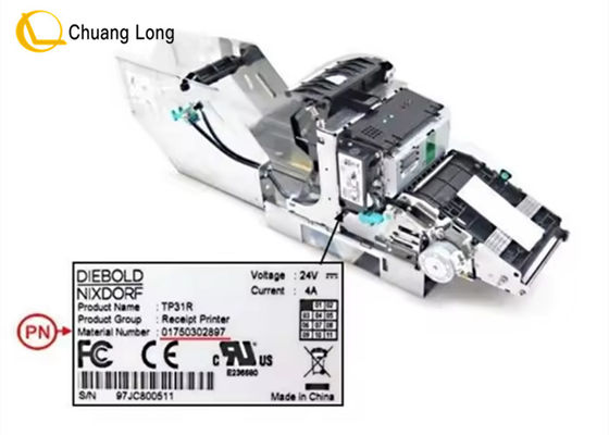 Buen precio Las partes de repuesto de los cajeros automáticos WINCOR DN200 TP31R Impresora de recibos con retractor 1750302897 01750302897 en línea