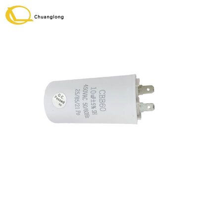 Buen precio Condensador de arranque de motor CBB60 60µF 450V AC de 2 hilos 50/60Hz 50×95mm NCR Wincor Diebold ATM CRM Kiosco de autoservicio Máquina bancaria Repuesto en línea