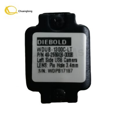 Buen precio Repuestos de cajero automático 49-255908-000B Cámara USB Diebold original con conector lateral izquierdo Microcámara de cajero automático 49255908000B en línea